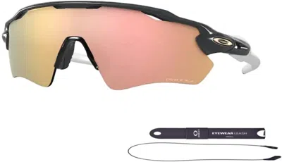 Pre-owned Luxottica Oakley Radar Ev Path Oo9208 Sunglasses For Men+ Bundle Leash +designer Iwear Car In Carbon / Prizm Rose Gold