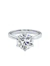 Luxsly 14kt White Gold Diamond Engagement Ring In White