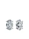 Luxsly 14kt White Gold Diamond Stud Earrings In White