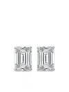 Luxsly 14kt White Gold Diamond Stud Earrings In White
