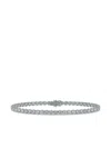 Luxsly 14kt White Gold Diamond Tennis Bracelet In White