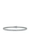 Luxsly 14kt White Gold Diamond Tennis Bracelet In White