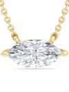 Luxsly 14kt Yellow Gold Diamond Necklace In Yellow