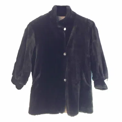 Pre-owned Luxurious Elements Vintage 73209 , Reversible Artificial Fur, Women L, Coat Usa In Brown
