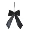 Luxury Garland Bow Tree Ornament In Black