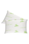 Luxury Home 2-pack Infused Memory Foam Pillows In Bamboo