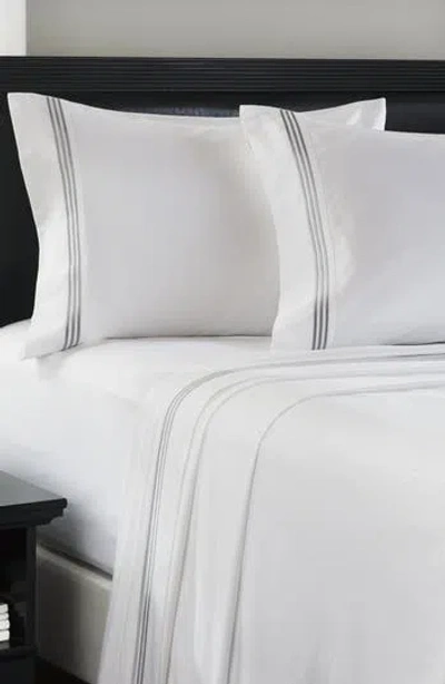Luxury Home 3-line Microfiber Sheet Set In Silver