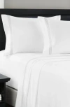 Luxury Home 3-line Microfiber Sheet Set In White