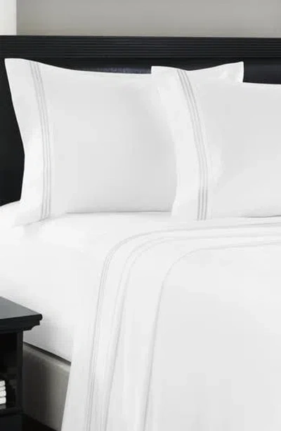 Luxury Home 3-line Microfiber Sheet Set In White