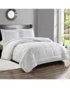 Luxury Home 3pc Comforter Set In White