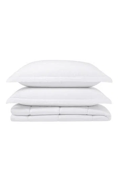 Luxury Home 3-piece Comforter Set In White
