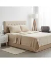 Luxury Home 4pc Microplush Sheet Set In Brown
