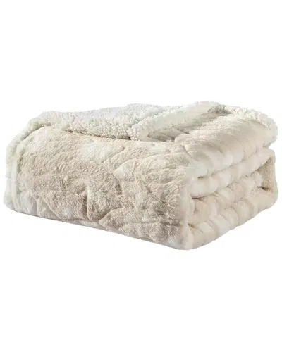 Luxury Home Alaska Sherpa Plush Blanket In Multi