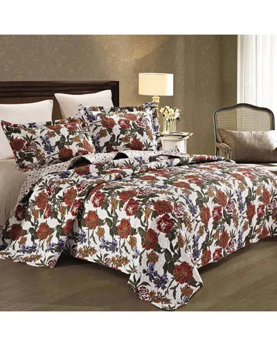 Luxury Home All Seasons Cotton Quilt Set In Multi
