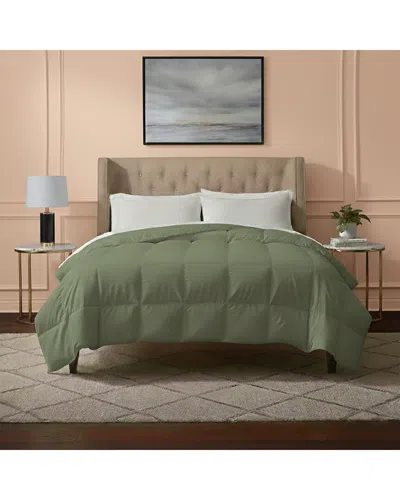 Luxury Home All Seasons Super-soft Down Alternative Comforter In Green