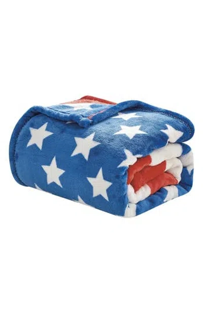 Luxury Home American Flag Throw Blanket In Multi