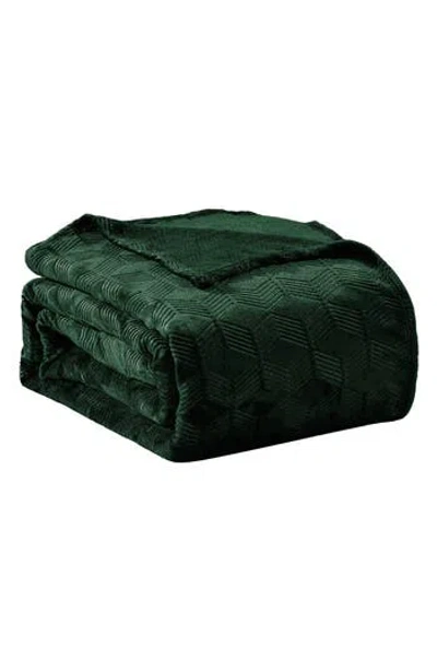 Luxury Home Amrani Embossed Throw Blanket In Green