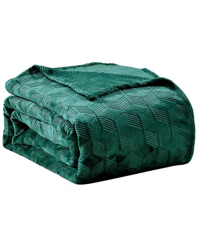 Luxury Home Armani Embossed All-season Blanket In Green