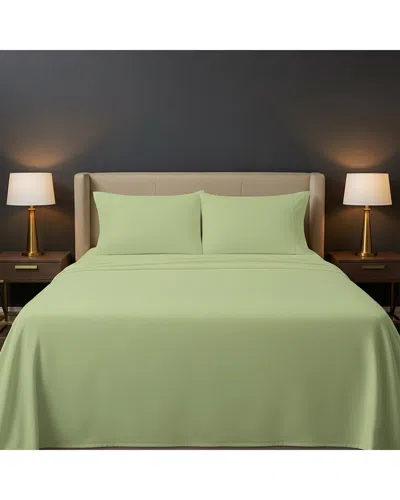 Luxury Home Bamboo Blend Bedsheets In Green