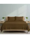 Luxury Home Bamboo Blend Bedsheets In Brown