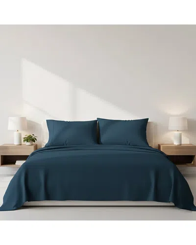 Luxury Home Bamboo Blend Bedsheets In Blue