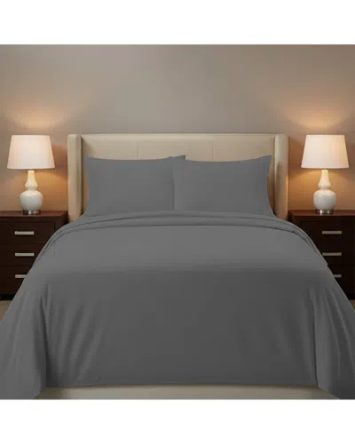 Luxury Home Bamboo Blend Bedsheets In Gray