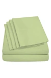 Luxury Home Bright Deep Pocket Premium Sheet Set In Green