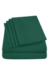 Luxury Home Bright Deep Pocket Premium Sheet Set In Green
