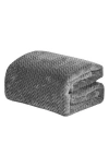 Luxury Home Chevron Textured Plush Throw