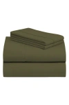 Luxury Home Cozy Cotton Sheet Set In Green