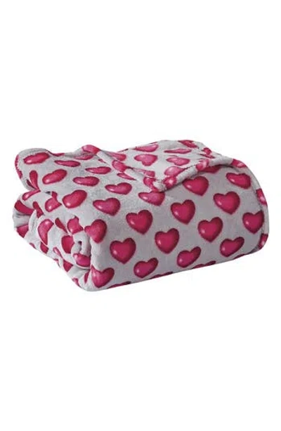 Luxury Home Cozy Micro Plush Throw Blanket In Pink