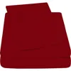 Luxury Home Deep Pocket Microfiber Sheet Set In Burgundy