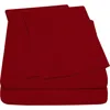 Luxury Home Deep Pocket Microfiber Sheet Set In Burgundy