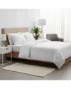Luxury Home Dobby Stripe Sheet Set In White
