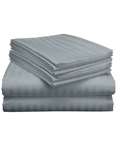 LUXURY HOME LUXURY HOME DOBBY STRIPE SHEET SET