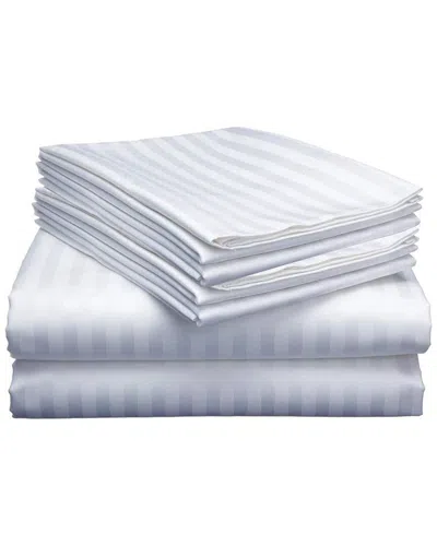LUXURY HOME LUXURY HOME DOBBY STRIPE SHEET SET