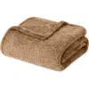 Luxury Home Embossed Versailles Throw Blanket In Brown