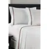 Luxury Home Embroidered Line 3-piece Sheet Set In Brown