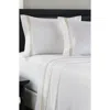 Luxury Home Embroidered Line 3-piece Sheet Set In Gold