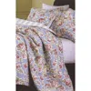 Luxury Home Floral Print Microfiber Quilt Set