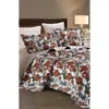 Luxury Home Floral Print Quilt & Sham Set
