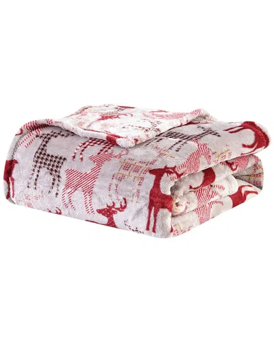 Luxury Home Holiday & Christmas Throw Blanket In Red