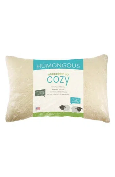 Luxury Home Natural Wool Cooling Pillow In White
