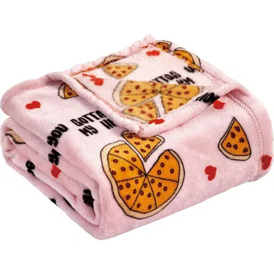 Luxury Home Pizza My Heart Plush Throw Blanket