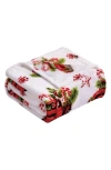 Luxury Home Rustic Pickup Truck Holiday Plush Fleece Throw Blanket In Multi