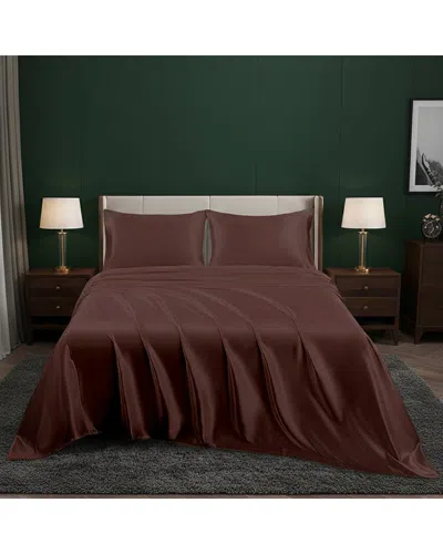 Luxury Home Satin Bed Sheet Set Ultra Soft