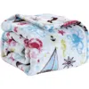 Luxury Home Sea Life Coral Reef Plush Throw Blanket