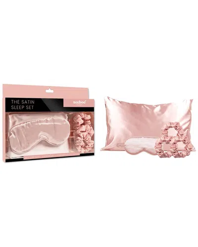 Luxury Home Silky Satin Pillowcase Set In Pink