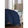Luxury Home Solid Navy Microfiber Comforter