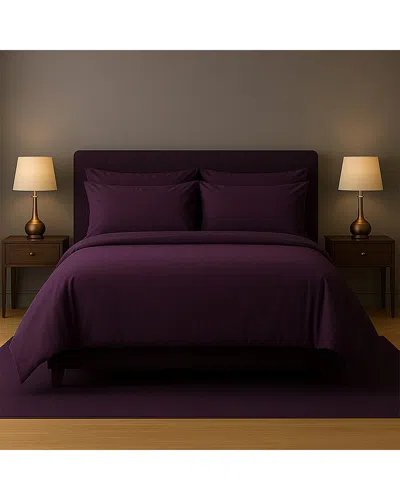 Luxury Home Super-soft 1600 Series Bed Sheet Set In Purple